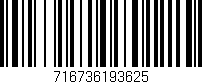 Código de barras (EAN, GTIN, SKU, ISBN): '716736193625'