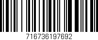 Código de barras (EAN, GTIN, SKU, ISBN): '716736197692'