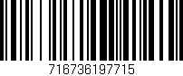 Código de barras (EAN, GTIN, SKU, ISBN): '716736197715'