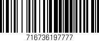 Código de barras (EAN, GTIN, SKU, ISBN): '716736197777'