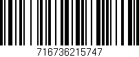 Código de barras (EAN, GTIN, SKU, ISBN): '716736215747'