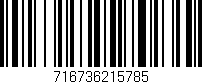 Código de barras (EAN, GTIN, SKU, ISBN): '716736215785'