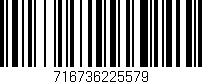 Código de barras (EAN, GTIN, SKU, ISBN): '716736225579'