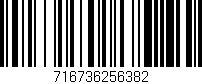 Código de barras (EAN, GTIN, SKU, ISBN): '716736256382'