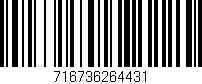Código de barras (EAN, GTIN, SKU, ISBN): '716736264431'