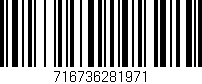 Código de barras (EAN, GTIN, SKU, ISBN): '716736281971'