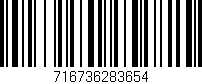 Código de barras (EAN, GTIN, SKU, ISBN): '716736283654'