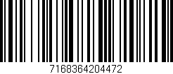 Código de barras (EAN, GTIN, SKU, ISBN): '7168364204472'