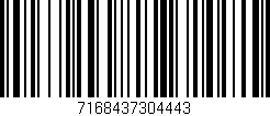 Código de barras (EAN, GTIN, SKU, ISBN): '7168437304443'
