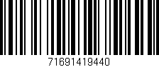 Código de barras (EAN, GTIN, SKU, ISBN): '71691419440'