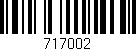 Código de barras (EAN, GTIN, SKU, ISBN): '717002'