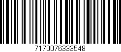 Código de barras (EAN, GTIN, SKU, ISBN): '7170076333548'