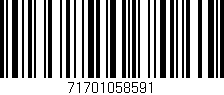 Código de barras (EAN, GTIN, SKU, ISBN): '71701058591'