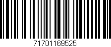 Código de barras (EAN, GTIN, SKU, ISBN): '71701169525'