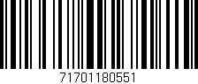 Código de barras (EAN, GTIN, SKU, ISBN): '71701180551'