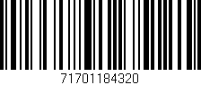Código de barras (EAN, GTIN, SKU, ISBN): '71701184320'