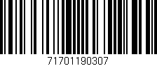 Código de barras (EAN, GTIN, SKU, ISBN): '71701190307'