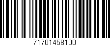 Código de barras (EAN, GTIN, SKU, ISBN): '71701458100'