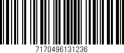 Código de barras (EAN, GTIN, SKU, ISBN): '7170496131236'