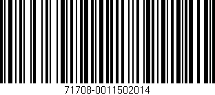 Código de barras (EAN, GTIN, SKU, ISBN): '71708-0011502014'