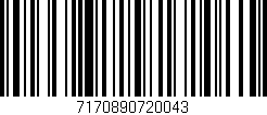Código de barras (EAN, GTIN, SKU, ISBN): '7170890720043'