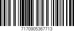 Código de barras (EAN, GTIN, SKU, ISBN): '7170905367713'