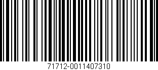 Código de barras (EAN, GTIN, SKU, ISBN): '71712-0011407310'