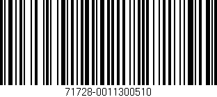 Código de barras (EAN, GTIN, SKU, ISBN): '71728-0011300510'
