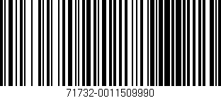 Código de barras (EAN, GTIN, SKU, ISBN): '71732-0011509990'
