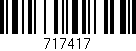 Código de barras (EAN, GTIN, SKU, ISBN): '717417'