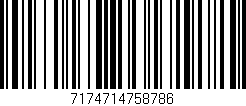 Código de barras (EAN, GTIN, SKU, ISBN): '7174714758786'