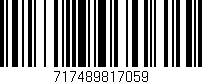 Código de barras (EAN, GTIN, SKU, ISBN): '717489817059'