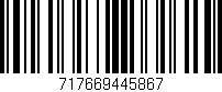 Código de barras (EAN, GTIN, SKU, ISBN): '717669445867'