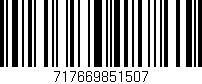 Código de barras (EAN, GTIN, SKU, ISBN): '717669851507'