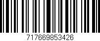Código de barras (EAN, GTIN, SKU, ISBN): '717669853426'
