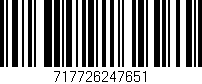 Código de barras (EAN, GTIN, SKU, ISBN): '717726247651'