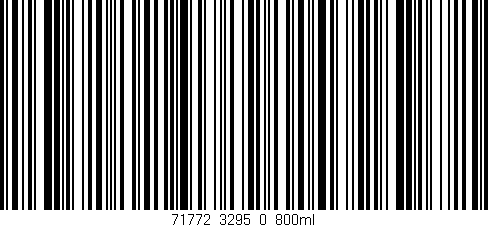 Código de barras (EAN, GTIN, SKU, ISBN): '71772_3295_0_800ml'