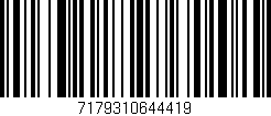 Código de barras (EAN, GTIN, SKU, ISBN): '7179310644419'