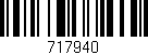 Código de barras (EAN, GTIN, SKU, ISBN): '717940'