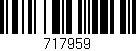 Código de barras (EAN, GTIN, SKU, ISBN): '717959'