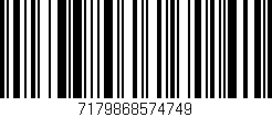 Código de barras (EAN, GTIN, SKU, ISBN): '7179868574749'