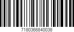 Código de barras (EAN, GTIN, SKU, ISBN): '7180366840038'