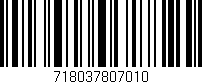 Código de barras (EAN, GTIN, SKU, ISBN): '718037807010'