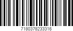 Código de barras (EAN, GTIN, SKU, ISBN): '7180378233316'