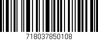 Código de barras (EAN, GTIN, SKU, ISBN): '718037850108'