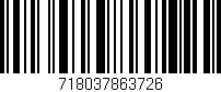 Código de barras (EAN, GTIN, SKU, ISBN): '718037863726'