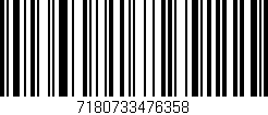 Código de barras (EAN, GTIN, SKU, ISBN): '7180733476358'