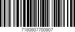 Código de barras (EAN, GTIN, SKU, ISBN): '7180807700907'