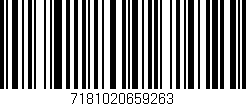Código de barras (EAN, GTIN, SKU, ISBN): '7181020659263'