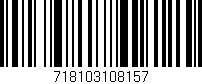Código de barras (EAN, GTIN, SKU, ISBN): '718103108157'